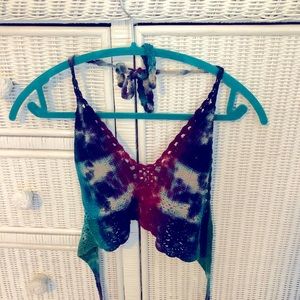 Hippie crop top woven ( handmade )